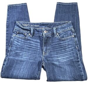 Talbots Flawless Girlfriend Jeans 2P‎ Dark Wash Blue Denim Stretch Petite